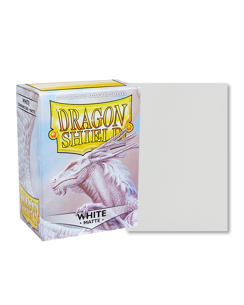 DRAGON SHIELD - Matte Sleeves - Standard Size WHITE