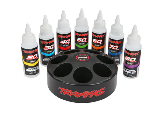 TRAXXA SHOCK OIL SET, W/CAROUSEL