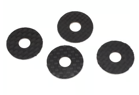1UP Racing 6mm Carbon Fiber Body Washers (4)