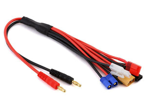 RACERS EDGE 8-Function Charge Adapter to M 4mm bullets- 300mm wire