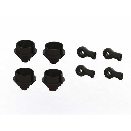 ARRMA HD Shock Rod End and Spring Cup Set (2 Pairs)