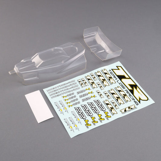 TLR Lightweight Low Profile Body/Wing Clear: 22-4 2.0