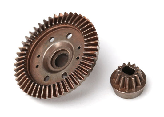 TRAXXAS Ring gear, differential/ pinion gear, differential (12/47 ratio) (rear)