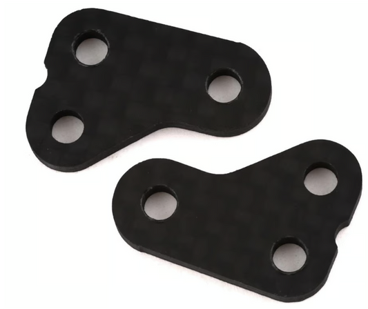 Team Associated RC10T6.2 Carbon Fiber +1mm Steering Arm (2)