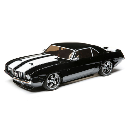 SPECIAL OPEN BOX LOSI 1/10 1969 Chevy Camaro V100 AWD Brushed RTR, Black LOS03033T2