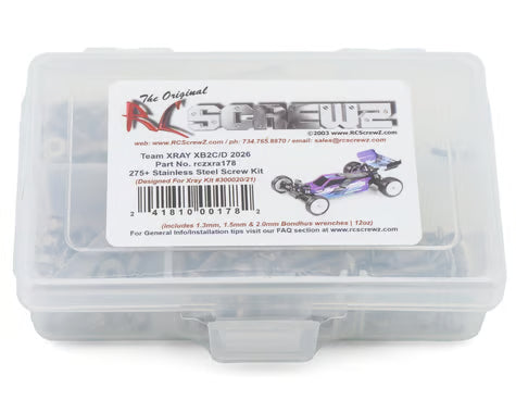 RC Screwz Xray XB2 '26 Stainless Steel Screws Kit