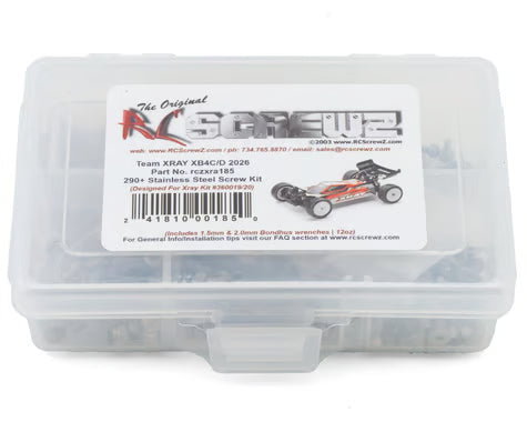 RC Screwz Xray XB4 2026 Stainless Steel Screws Kit