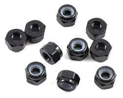 TLR M3 Aluminum Lock Nuts, Black (10)