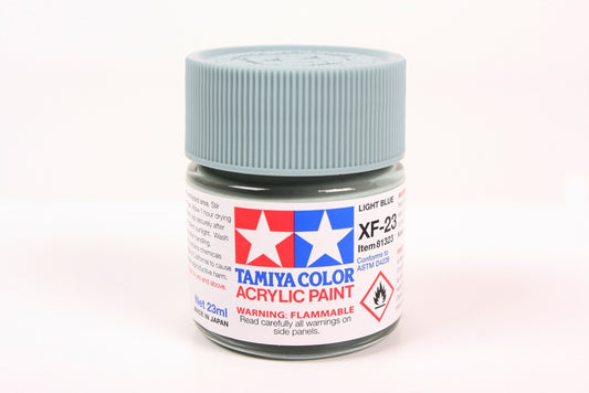 TAMIYA Acrylic XF-23 Light Blue Paint, 23ml Bottle TAM81323