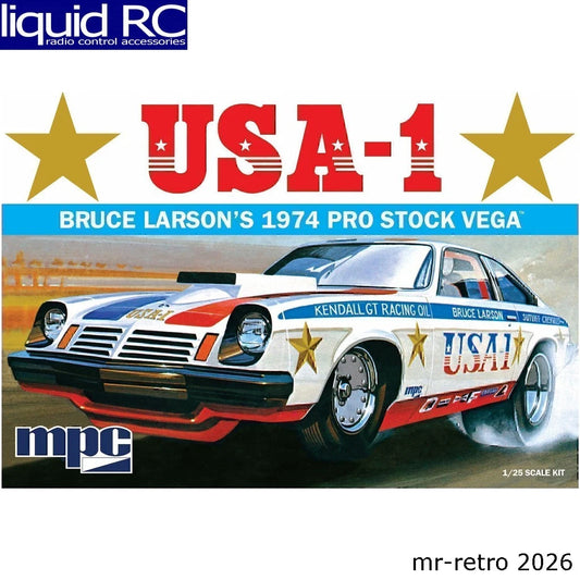 MPC 828 1/25 Bruce Larson USA-1 Pro Stock Vega Plastic Model Kit