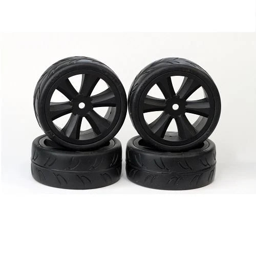G-Spec VTA Tires (Set of 4) Pre glued, VTA Edge Wheel, Black GRC145B