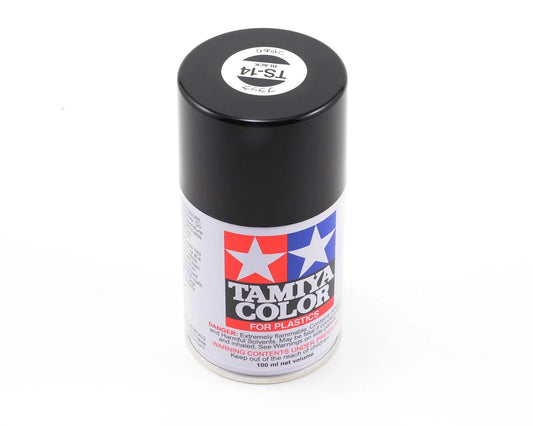 Tamiya TS-14 Black Lacquer Spray Paint (100ml)