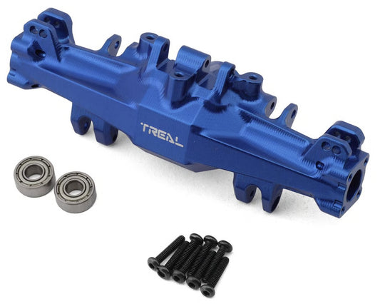 Treal Hobby Losi Mini LMT CNC Aluminum Axle Housing (Blue) TLHTLMT18-02
