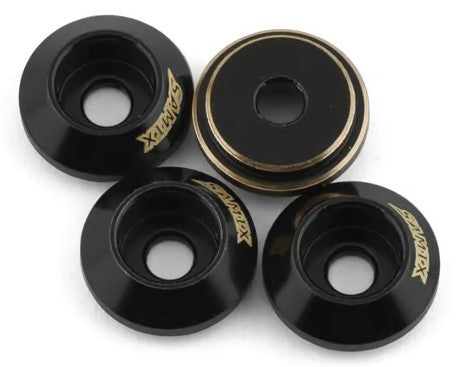Samix TRX-4M Brass Shock Cups (4) (1.5g) trx4m-4047