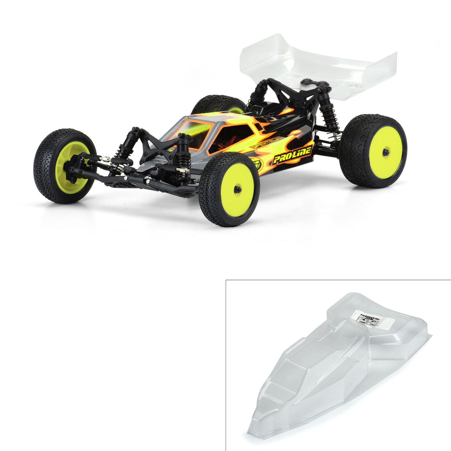 PRO-LINE 1/16 Axis Light Weight Clear Body: Losi Mini-B PRO356000
