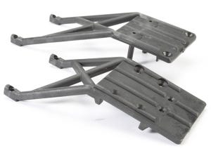 TRAXXAS Skidplates, front & rear (black)