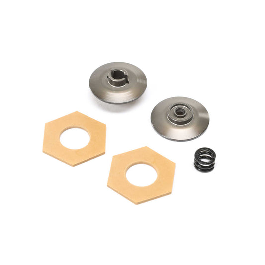 TEAM LOSI Grooved Slipper Plate Set: Mini-B, BL TLR312002