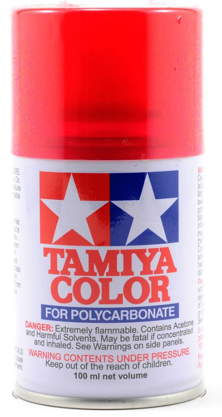 Tamiya PS-37 Translucent Red Lexan Spray Paint (100ml) TAM86037