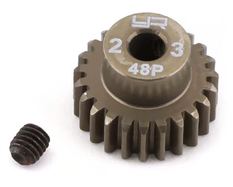 Yeah Racing 48P Hard Coated Aluminum Pinion Gear (23T) (3.17mm Bore)