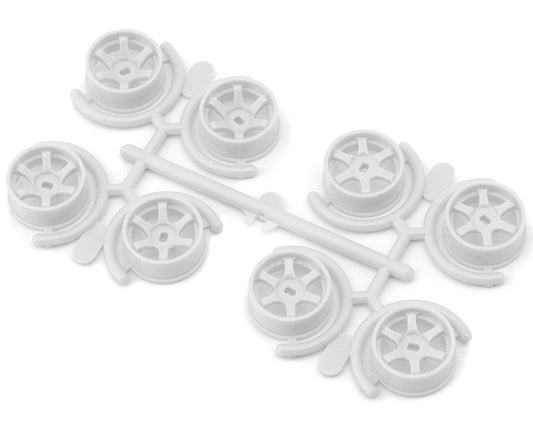Yeah Racing Mini-Z AWD 8.5mm 5-Spoke Narrow Rims Set (White) (0mm/+1mm/+2mm/+3mm)