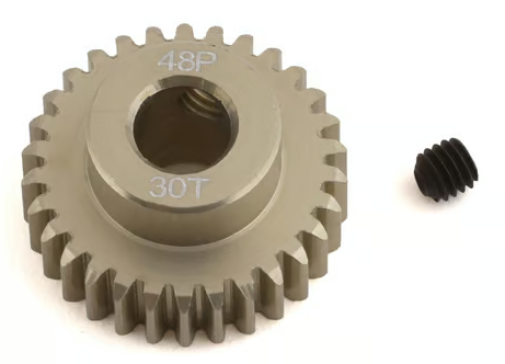 ProTek RC 48P Lightweight Hard Anodized Aluminum Pinion Gear (5.0mm Bore) (30T)