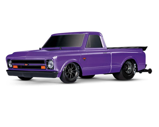 Traxxas Drag Slash 1/10 2WD RTR No Prep Truck w/1967 Chevrolet C10 Body w/TQi 2.4GHz Radio & TSM Purple